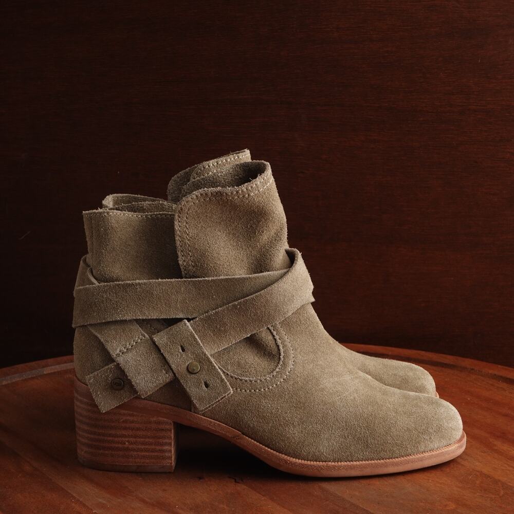 UGG Tan Suede Ankle Boots